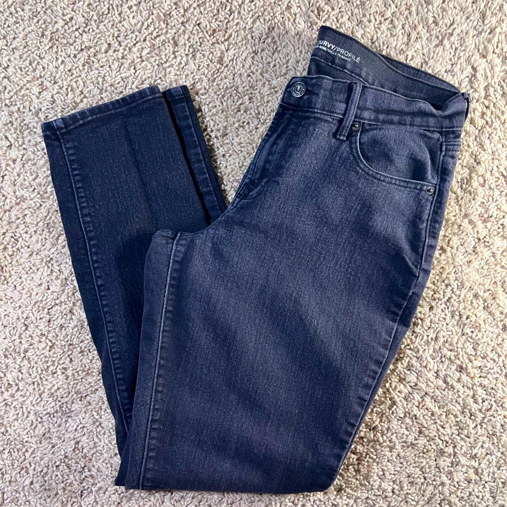 Faded black skinny jeans
